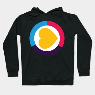 Polyamory Pride - Minimalist Circle Border - (New Colors) Hoodie